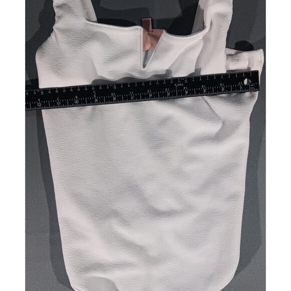 Show Me Your Mumu White Textured Bodysuit Women’s M Sleeveless Tank Top - Picture 3 of 5